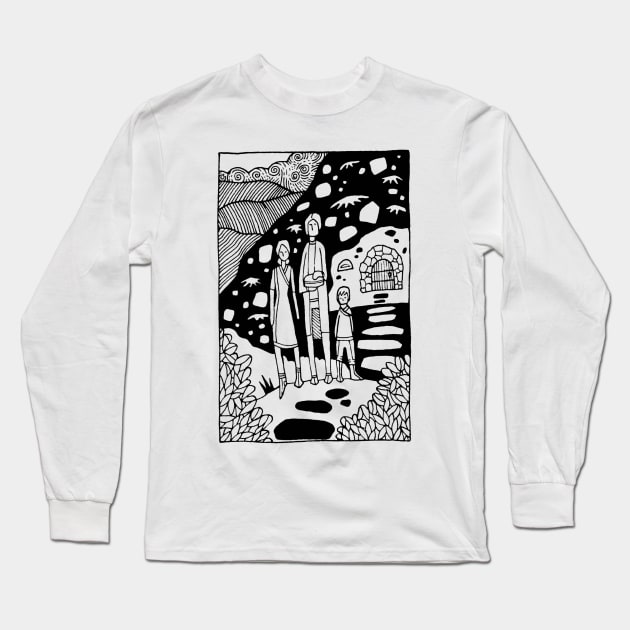 Fae Folk of Appalachia Long Sleeve T-Shirt by Ballyraven